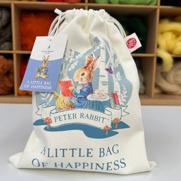 Peter Rabbit 'A Bag Of Happiness' Drawstring Bag crafting crafters sewing Beatrix potter