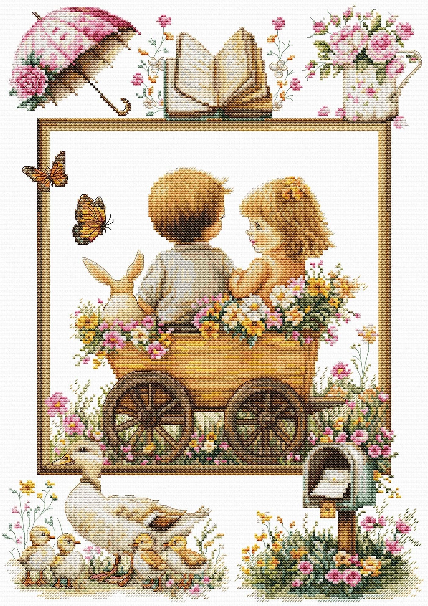 Luca-s Counted Cross Stitch Kit  - The Adventures of The little ones pattern