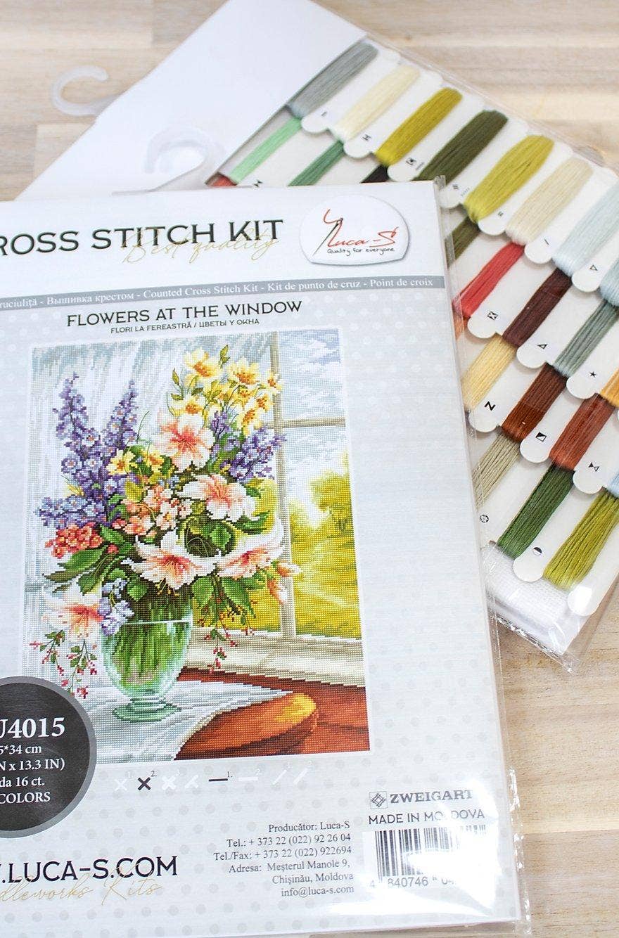 Luca-s Counted Cross Stitch Kit  - Flowers By The Window  BU4015 picture