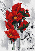 Luca-S counted Cross Stitch Kit  - The Poppies B7014 image