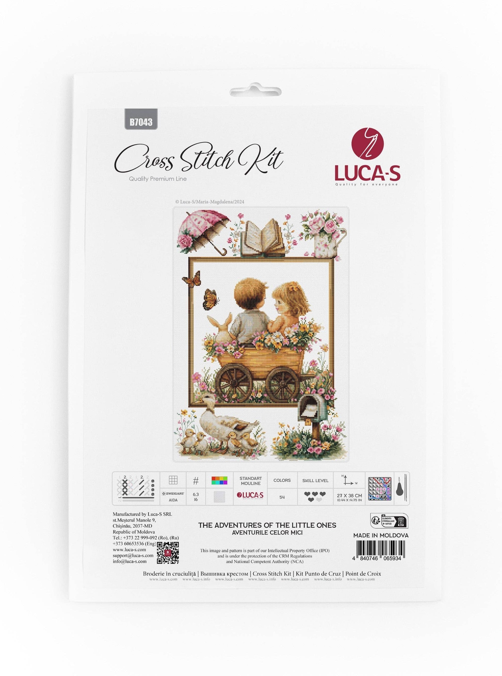 Luca-s Counted Cross Stitch Kit  - The Adventures of The little ones package