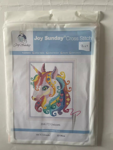 Joy Sunday Cross Stitch Kit - Unicorn