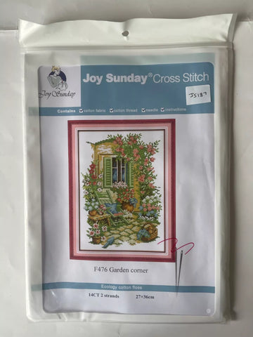 Joy Sunday Cross Stitch Kit - Garden Corner